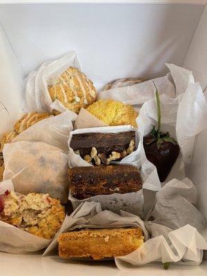 Variety of baked goods