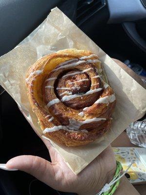 Cinnamon roll croissant