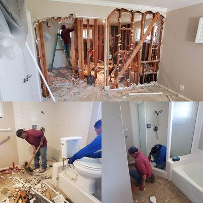 Demo day on another bathroom remodel