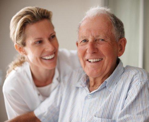 Happiness is visible with good caregiver