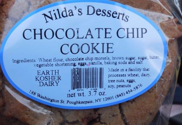 Nilda's Desserts Chocolate Chip Cookie.