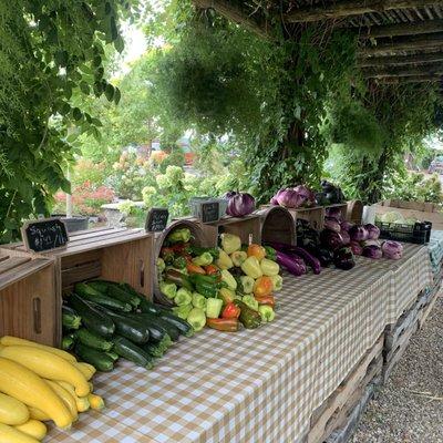 Summer nursery farm stand