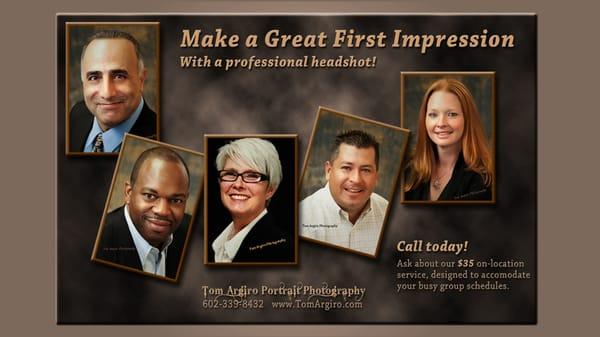 Professional Headshots; I love working with Realtors, title agencies, home inspectors, loan officers, CPA's, and more