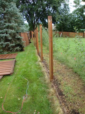 Move 300 feet of fence?  Yep.  These guys don't mess around!