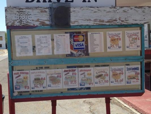 Drive in menu