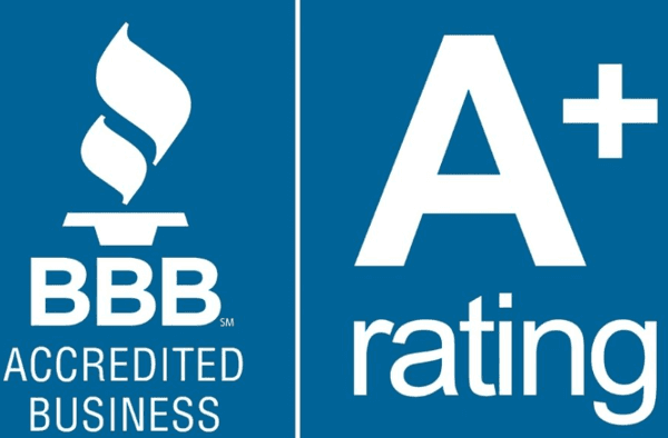 We are proud to have received a BBB A+ Accreditation.