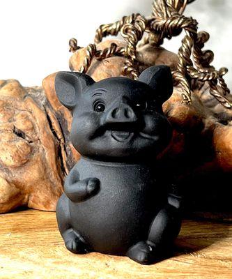 Black Obsidian Pig