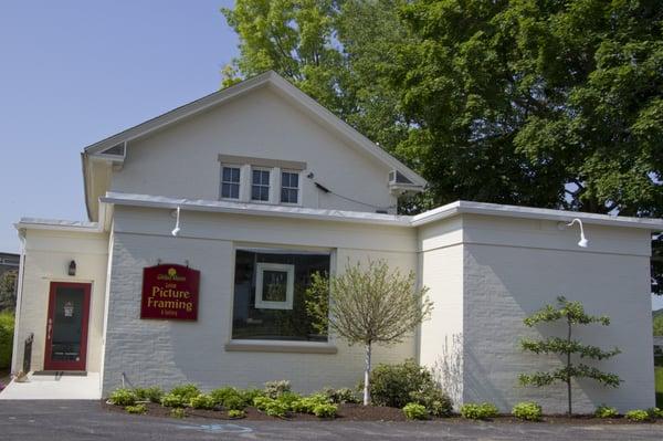 Our back entrance and parking lot. Enter via Dutchess Avenue.