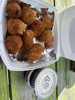 Fried mushrooms - $6