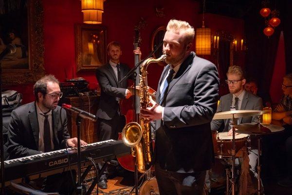 Stephen Martin Quartet playing the Main Room, Green Lady Lounge (Kansas City, Missouri)