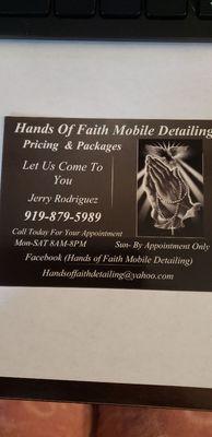 Hands of faith mobile detailing