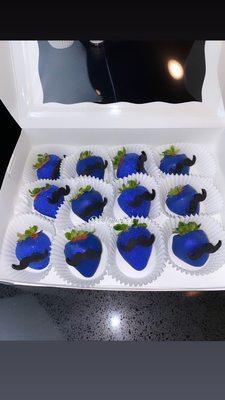 Custom boys chocolate covered strawberries