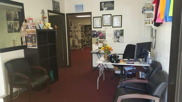 Front office, small but has that home appeal