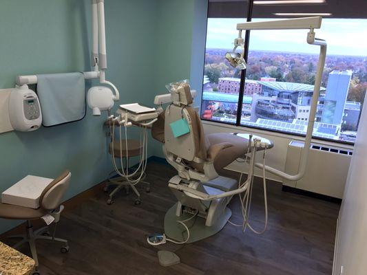 Great view from one of the three dental operatories.