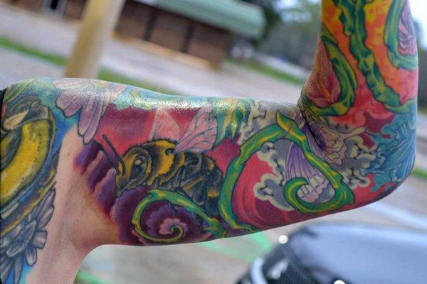 A colorful sleeve In-Progress By Terry B.