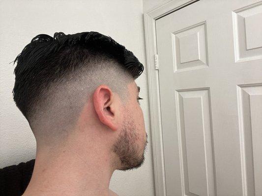 Comb over Fade