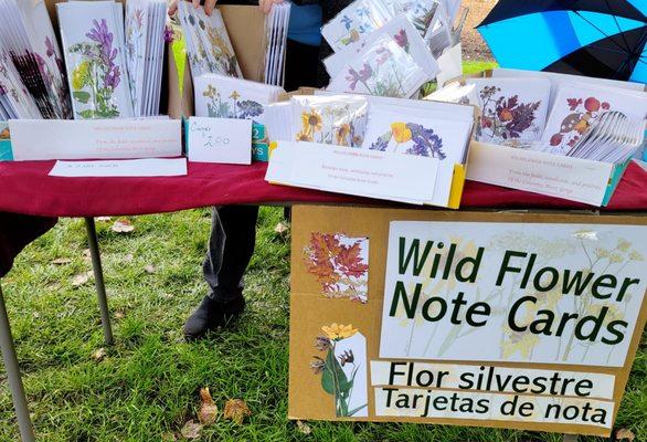 Gorgeous cards, all local flowers