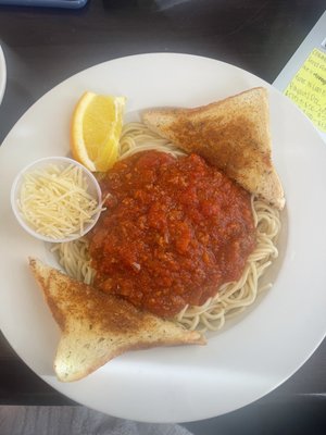 Spaghetti with meat sauce