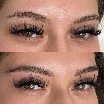 before and after microblading