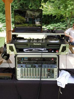 Set-up for a BBQ