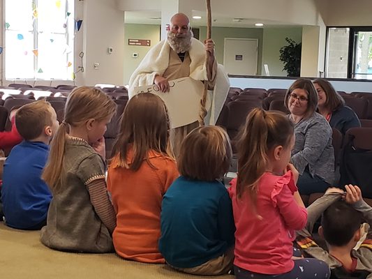 Chapel Time with a special visitor