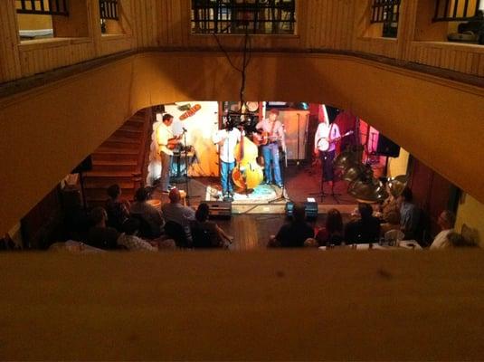 Chris Jones and the Nightdrivers concert - view from the 2nd floor.