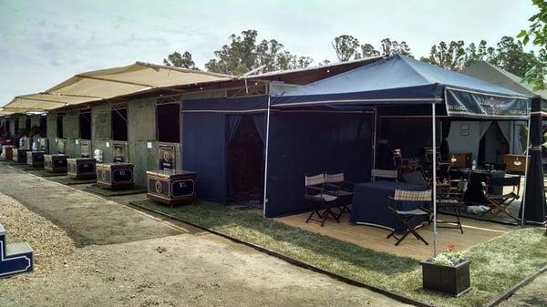 All set up and ready to show at Sonoma Horse Park!