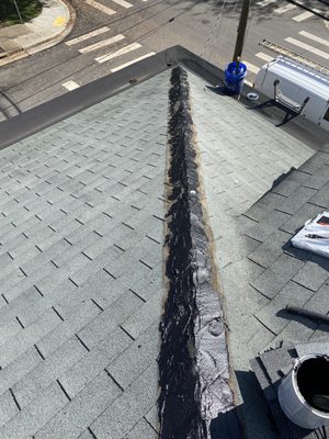 Roof ridge repair