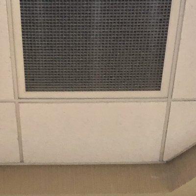 Dust covered air vent