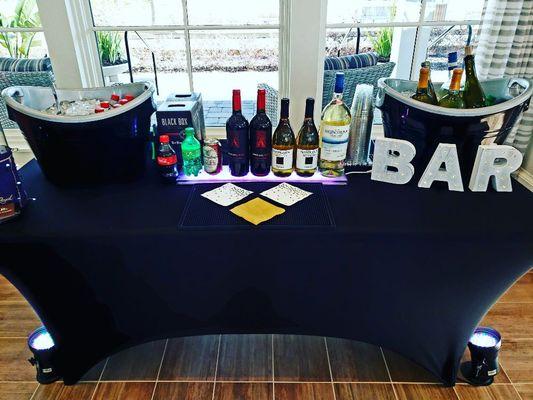 Our basic mobile bar setup (wedding)