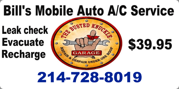 Bill's Mobile Auto AC Service