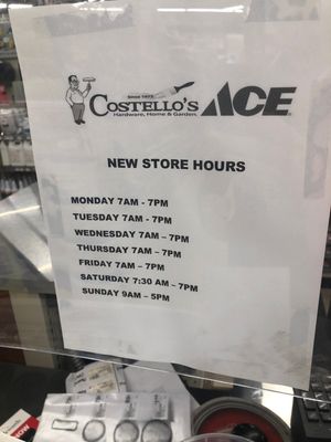 Store hours