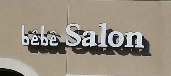 Salon sign.