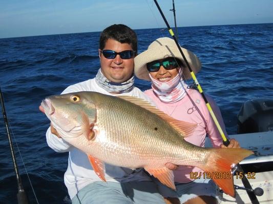 Mutton snapper fishing on the reef!