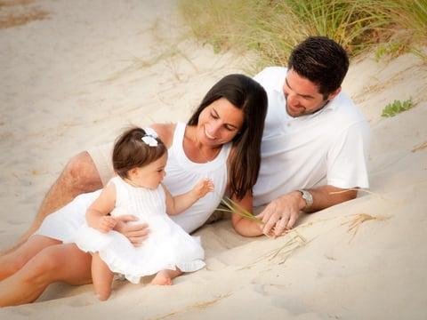 Relaxed, fun, family portraits on Cape Cod beaches