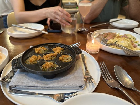 Broiled Oysters ('nduja butter, lemon)