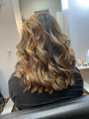 Caramel curls!