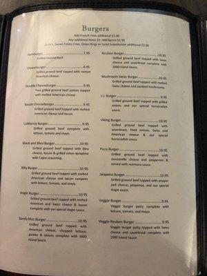 Burger menu