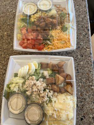 Takeout salads!!! Yum!