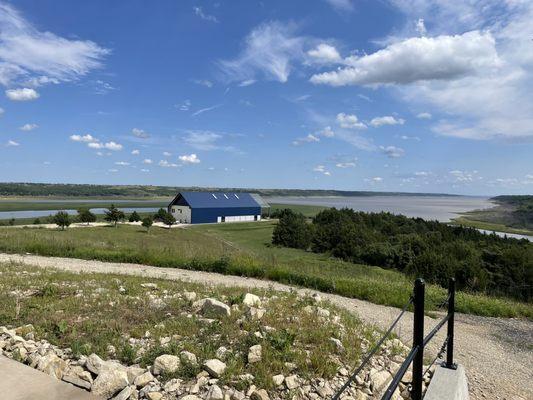 Wedding venue view from balcony