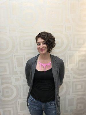 DJ signature curl haircut