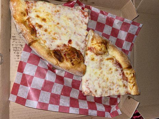 Cheese Sicilian Pizza Slice