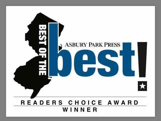 Proud to be Voted the BEST FUNERAL HOME IN MONMOUTH COUNTY.