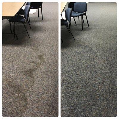 We clean office building carpets too!