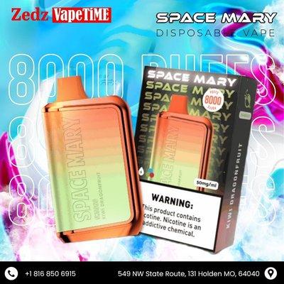 "Blast off to flavor heaven with Space Mary Disposable Vape  - now at Zedz Vapetime Holden!