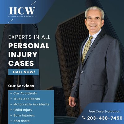 Experts in all Personal injury cases in Connecticut. Contact us today!