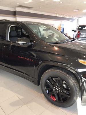 Here is the New 2019 Chevrolet Traverse, Red Line Addition At Barkau Automotive in Stockton, IL 815-947-3331 www.barkauautomotive.com