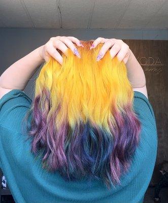 Sherbet inspired hair