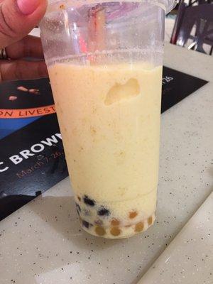 Plain Mango smoothie, with boba $7.50 like I could of bought me a meal instead.