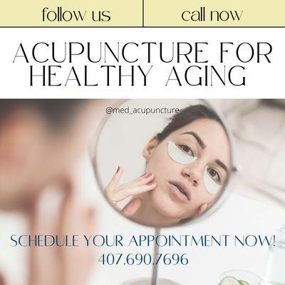 Did you know acupuncture can help with healthy aging process?